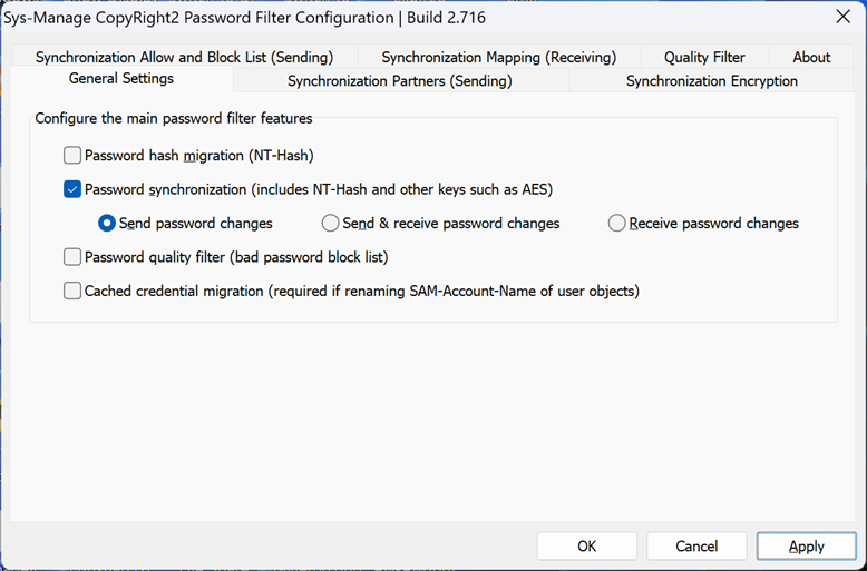 Password Filter Settings Source
