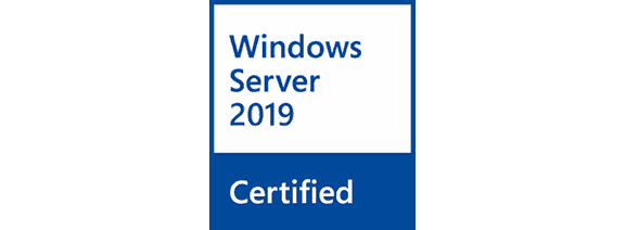 Logotipo de certificación de Windows 2019